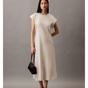 Calvin Klein Cream Midi Dress